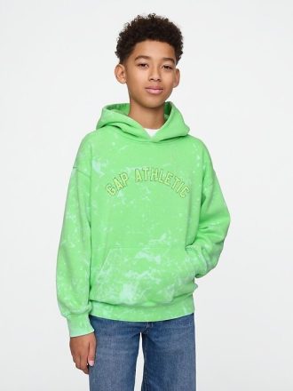 Çocuklar için Vintage Yumuşak Logolu Kapüşonlu Sweatshirt