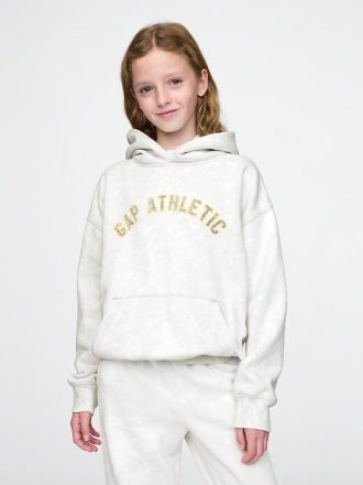 Çocuklar için Vintage Yumuşak Logolu Kapüşonlu Sweatshirt