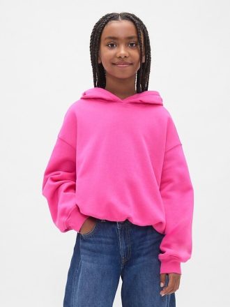 Çocuklar için VintageSoft Büyük Boy Balonlu Kapüşonlu Sweatshirt
