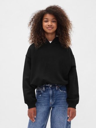 Çocuklar için VintageSoft Büyük Boy Balonlu Kapüşonlu Sweatshirt