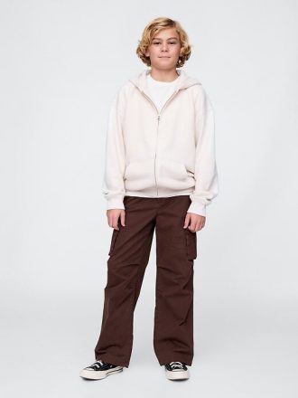 Çocuklar için VintageSoft Fermuarlı Kapüşonlu Sweatshirt