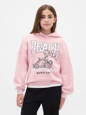 Çocuklar için VintageSoft Grafik Kapüşonlu Sweatshirt