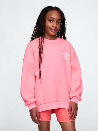 Çocuklar için VintageSoft NYC Logolu Tunik Sweatshirt