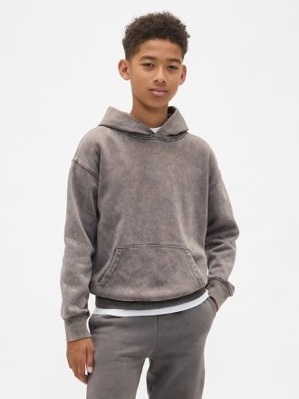 Çocuklar için VintageSoft Rahat Kapüşonlu Sweatshirt