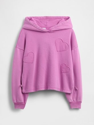Çocuklar için VintageSoft Rahat Yama Kapüşonlu Sweatshirt