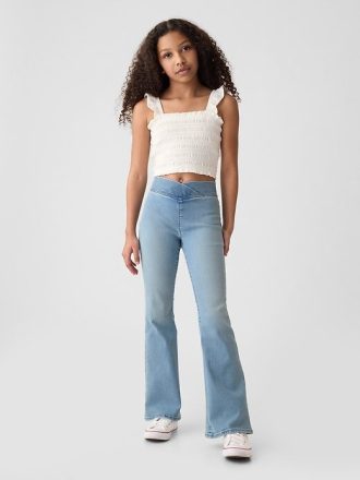 Çocuklar için Yüksek Bel Flare Jeggings