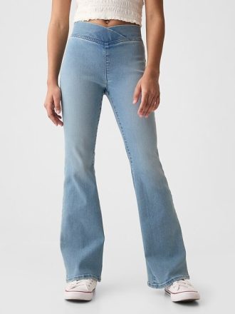 Çocuklar için Yüksek Bel Flare Jeggings