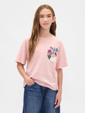 Çocuklar İçin Büyük Boy Grafik Tişört