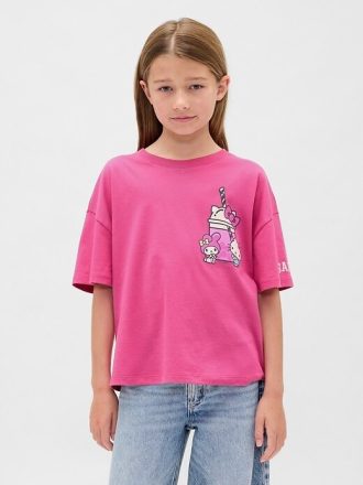 Çocuklar İçin Büyük Boy Grafik Tişört