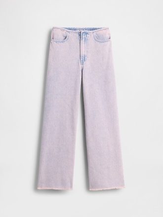 Çocuklar İçin Düşük Bel Geniş Paça Kot Pantolon