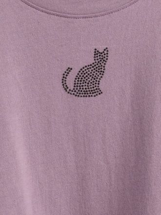 Çocuklar İçin Grafik Peplum Tişört