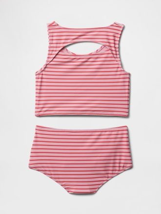 Çocuklar İçin Kesikli Tankini Mayo İki Parça