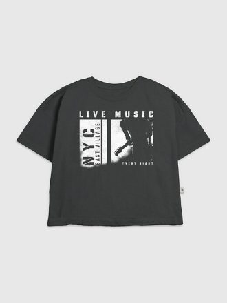 Çocuklar İçin NYC Müzik Sever Grafik Tişörtü