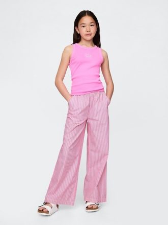 Çocuklar Poplin Bol Pantolon