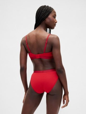 Organik Esnek Pamuklu Logo Bikini