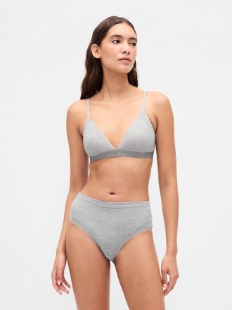 Organik Esnek Pamuklu Yüksek Bel Bikini