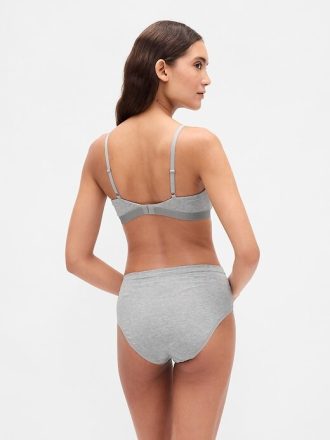 Organik Esnek Pamuklu Yüksek Bel Bikini
