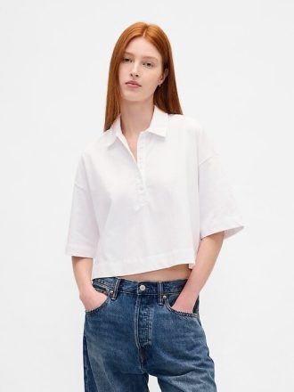 Organik Pamuklu VintageSoft Ağır Kesim Polo Tişört