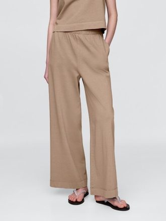Organik Pamuklu VintageSoft Ağır Paça Geniş Paça Pantolon