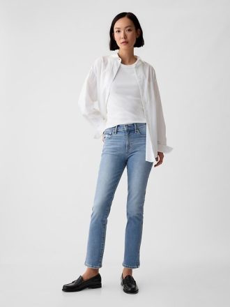 Orta Bel Bölünmüş Paça Vintage Slim Pantolon