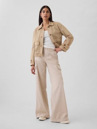 Orta Bel Kargo Bol Khaki Pantolon