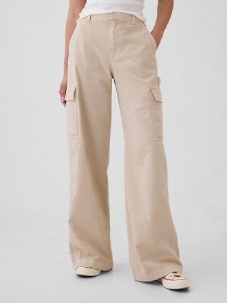 Orta Bel Kargo Bol Khaki Pantolon