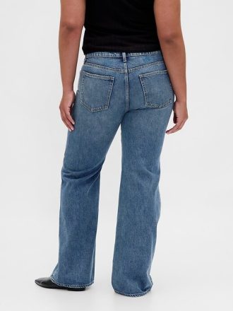 Orta Bel Rahat Flare Kot Pantolon
