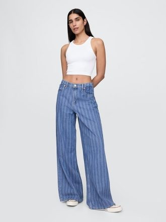 Orta Bel Ultra Yumuşak Bol Paça Pantolon