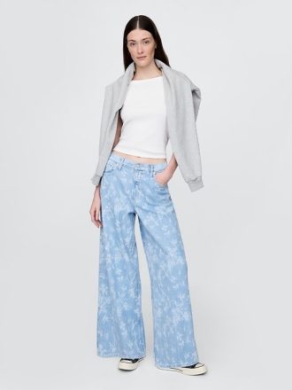 Orta Bel Ultra Yumuşak Bol Paça Pantolon