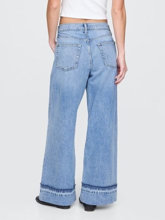 Orta Bel Ultra Yumuşak Bol Paça Pantolon