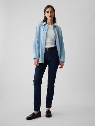 Orta Bel Vintage Slim Kot Pantolon