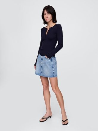 Pointelle Henley Kazak Üstü