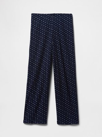Pointelle Kırpılmış Pijama Pantolonu