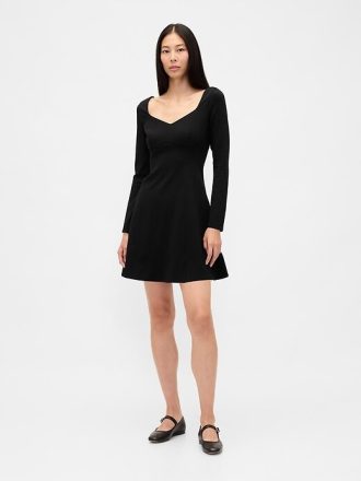 Ponte Sweetheart Dikişli Mini Elbise