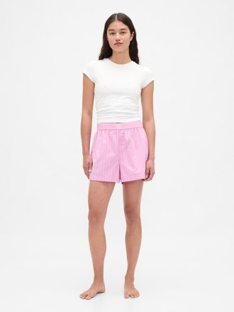 Poplin Logo PJ Boxer Şort