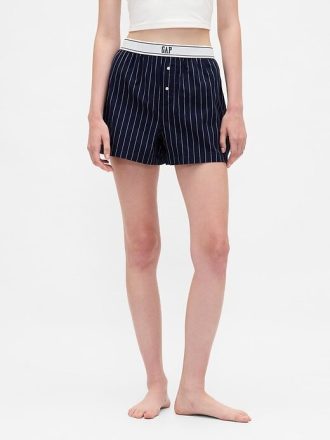 Poplin Logo PJ Boxer Şort