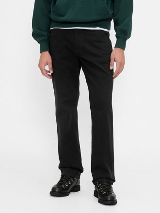 Rahat Düz Kullanımlı Khaki Pantolon