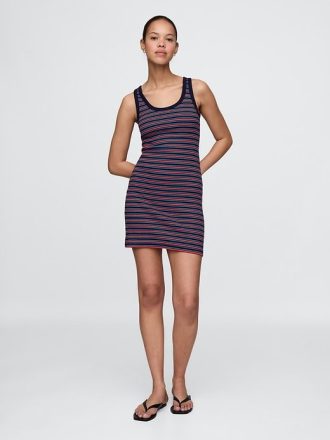 Rib Mini Tank Elbise