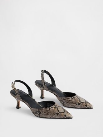 Slingback Kitten Topuklu Ayakkabılar