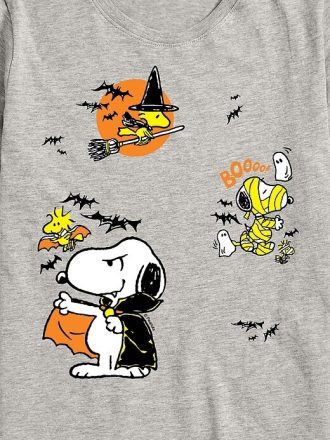 Toddler Peanuts Cadılar Bayramı Snoopy ve Woodstock Kısa Kollu Tişört