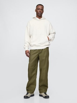 Twill Paraşüt Bol Pantolon