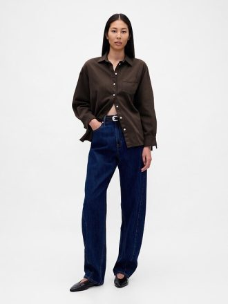 Ultrasoft Denim Büyük Gömlek