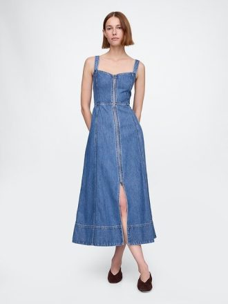 UltraSoft Denim Uzun Elbise
