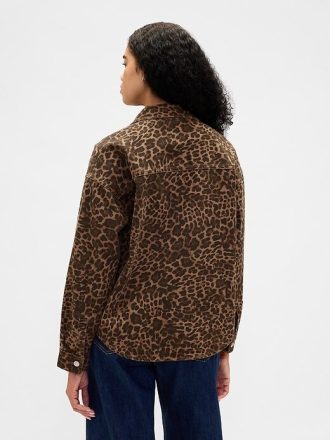 UltraSoft Leopar Kot Gömlek Ceket