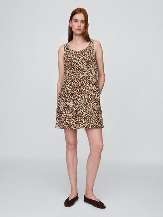 UltraSoft Leopar Kot Mini Elbise