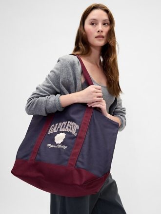 Varsity Logolu Tote Çanta
