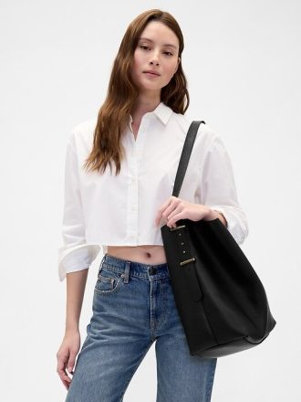 Vegan Deri Kova Tote Çanta