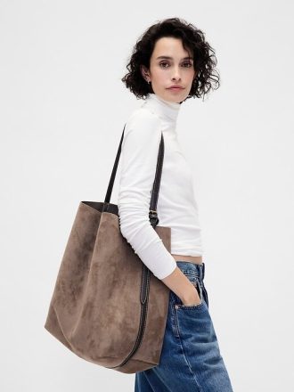 Vegan Süet Kova Çanta
