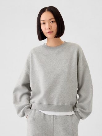 VintageSoft Kamalı Yuvarlak Yaka Sweatshirt