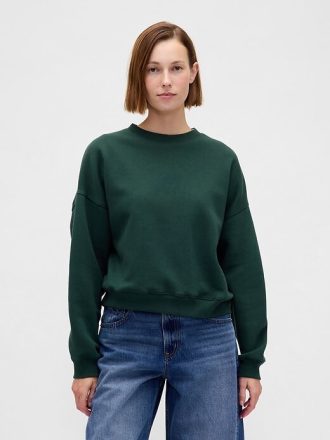 VintageSoft Kamalı Yuvarlak Yaka Sweatshirt